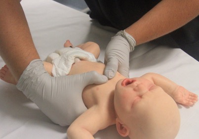 Resuscitation chest compressions infant 1
